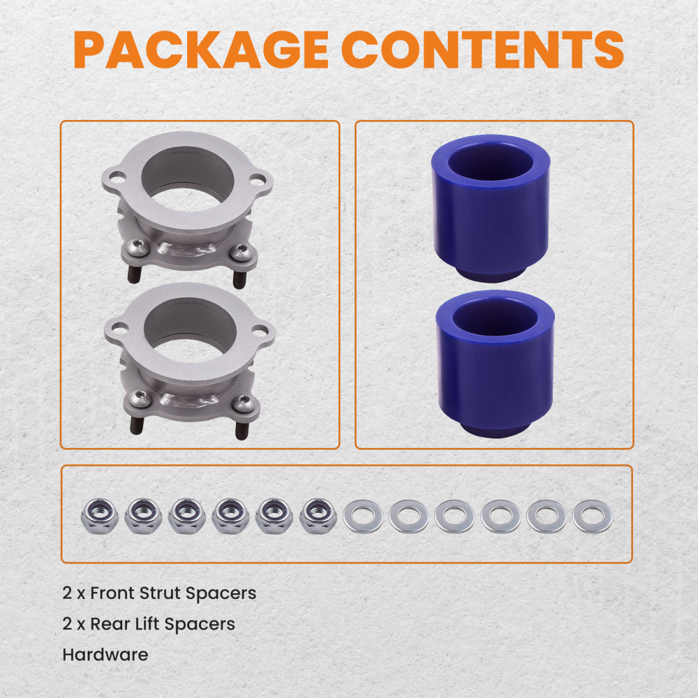 Level Lift Kit Front 2 Rear 2.5 Compatible for GMC Envoy compatible for Chevy Trailblazer 2WD4WD 2002+