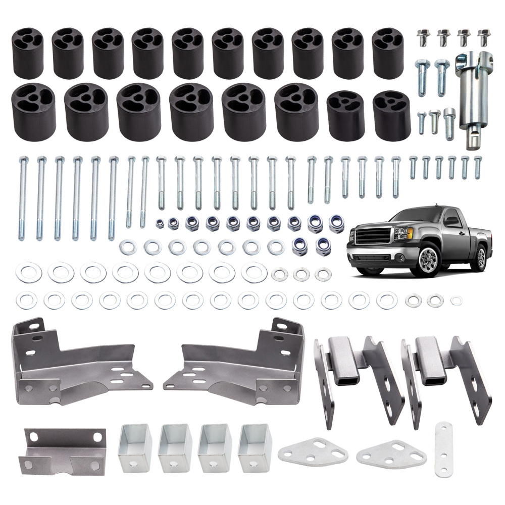 3 FrontRear Body Lift Kit compatible for Chevrolet Silverado 1500 2WD/4WD 2007-2013