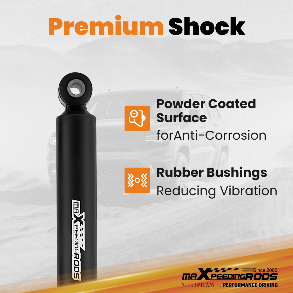 0-4 Rear Shock Absorbers Lift Kit compatible for GMC Sierra 1500 2WD 4WD 2007-2022