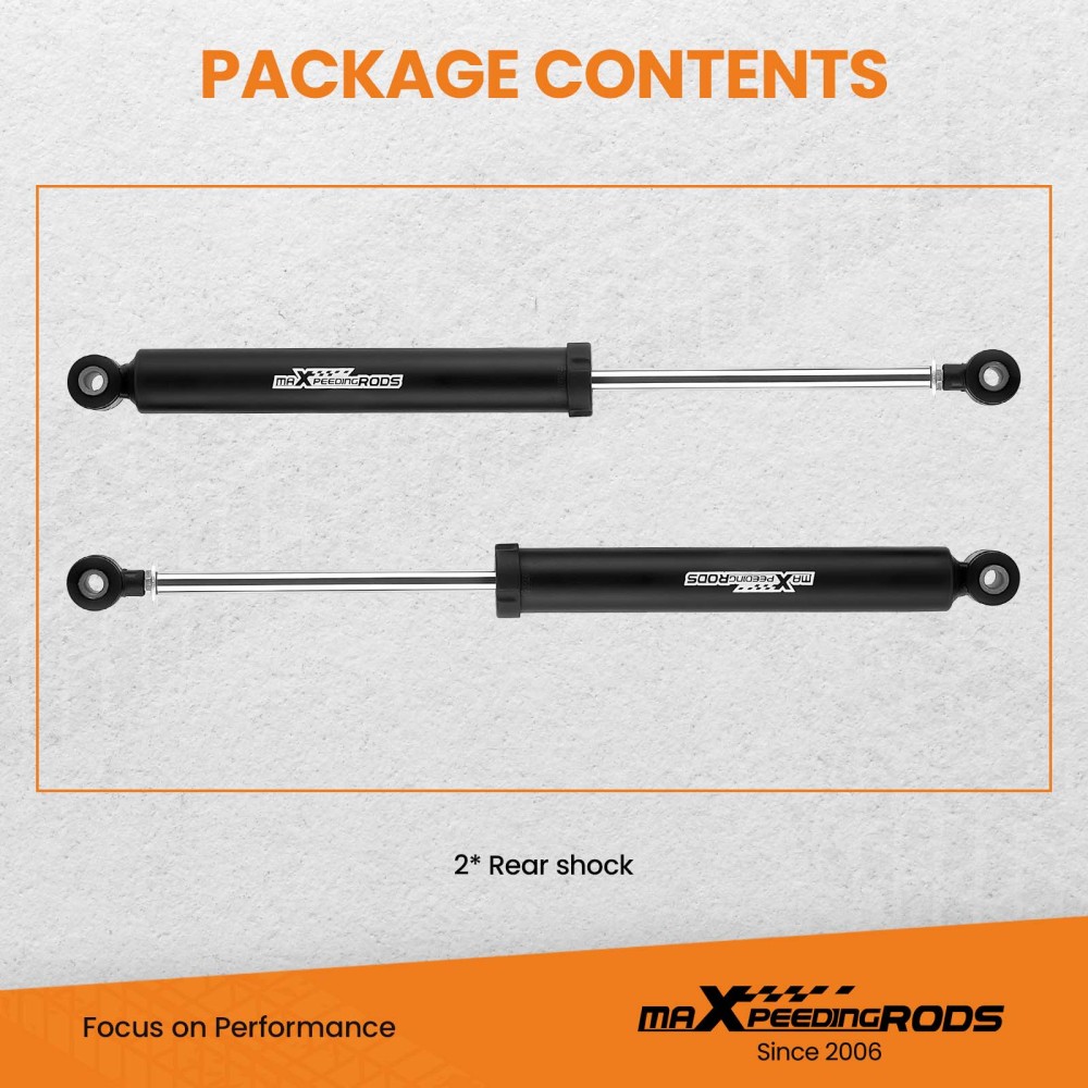 0-4 Rear Shock Absorbers Lift Kit compatible for GMC Sierra 1500 2WD 4WD 2007-2022