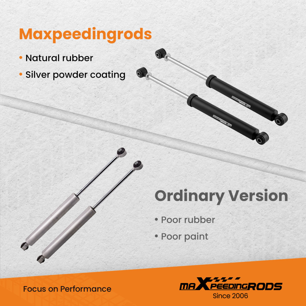 0-4 Rear Shock Absorbers Lift Kit compatible for GMC Sierra 1500 2WD 4WD 2007-2022