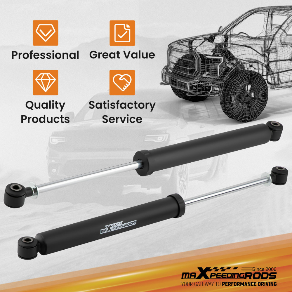 2.5-6 Rear Shock Absorbers compatible for Chevy Silverado GMC Sierra 1500 99-06