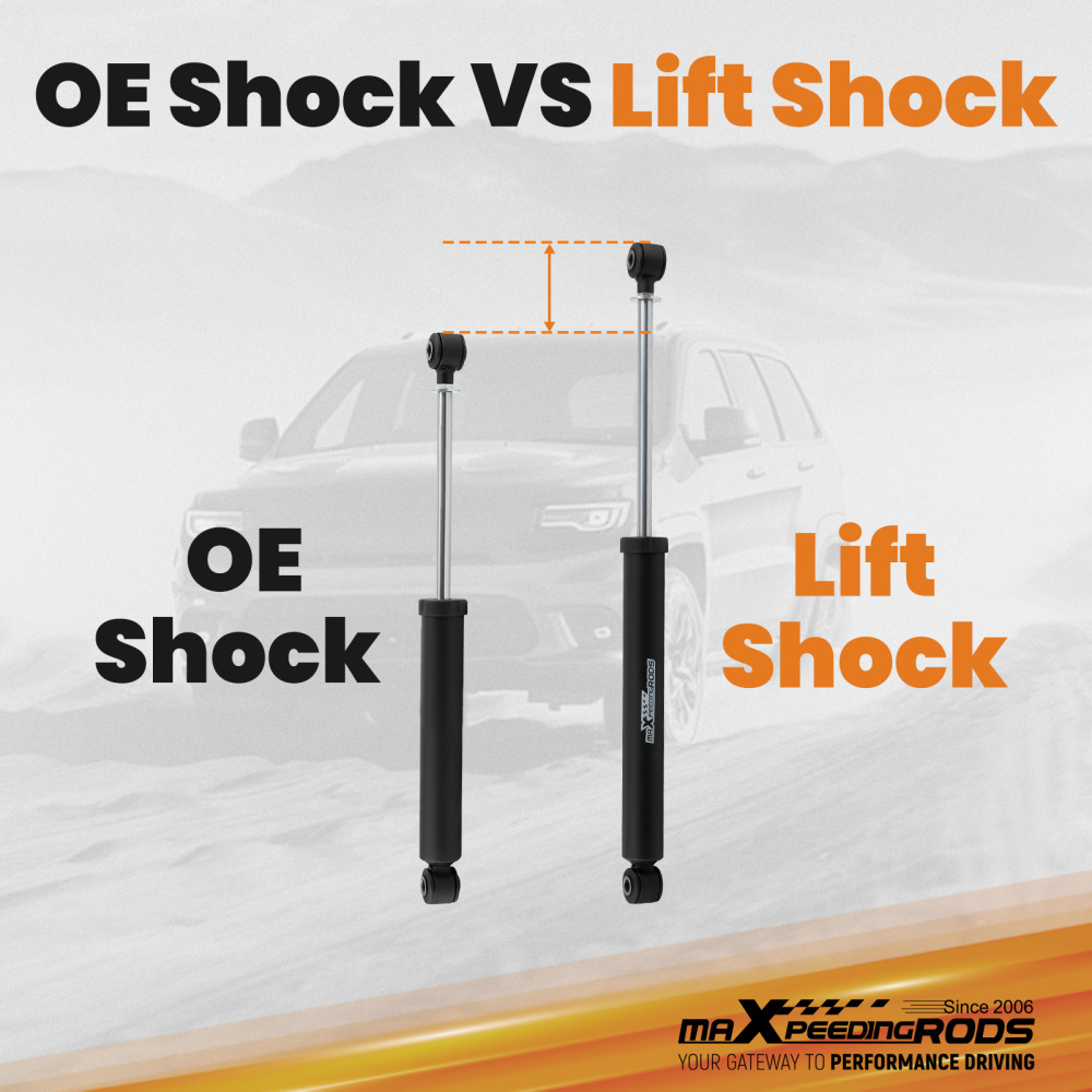 2.5-6 Rear Shock Absorbers compatible for Chevy Silverado GMC Sierra 1500 99-06