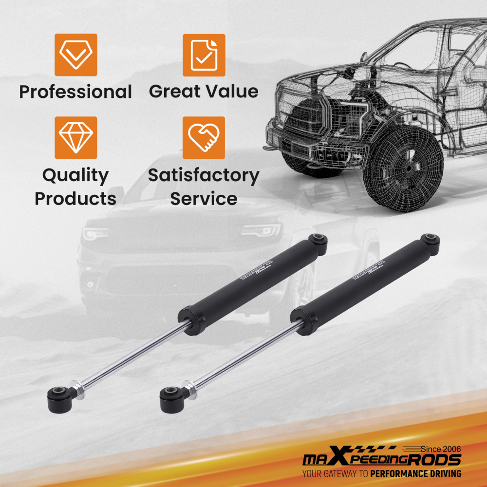 Rear Shock Absorbers compatible for GMC Sierra Chevy Silverado 1500 07-23 Fit 4.5-8 Lift