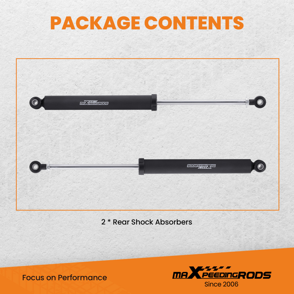 Rear Shock Absorbers compatible for GMC Sierra Chevy Silverado 1500 07-23 Fit 4.5-8 Lift
