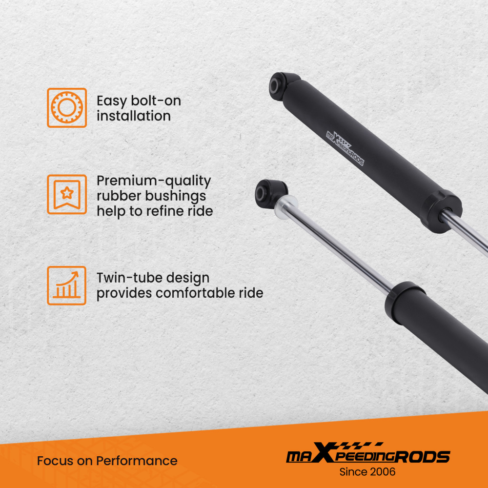 Rear Shock Absorbers compatible for GMC Sierra Chevy Silverado 1500 07-23 Fit 4.5-8 Lift