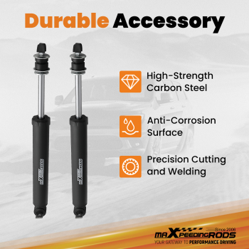 Front Shock Absorbers compatible for Jeep Cherokee XJ 84-01 compatible for Wrangler TJ 97-06 Fit 1-3 Lift