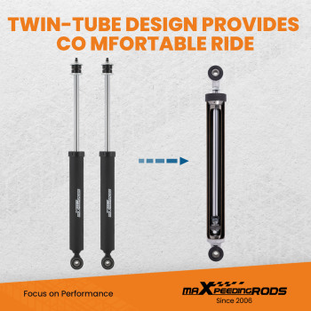 maXpeedingrods Rear Shock Absorbers compatible for Toyota Tacoma 2005-23 Fit 2.5-5.5 Lift