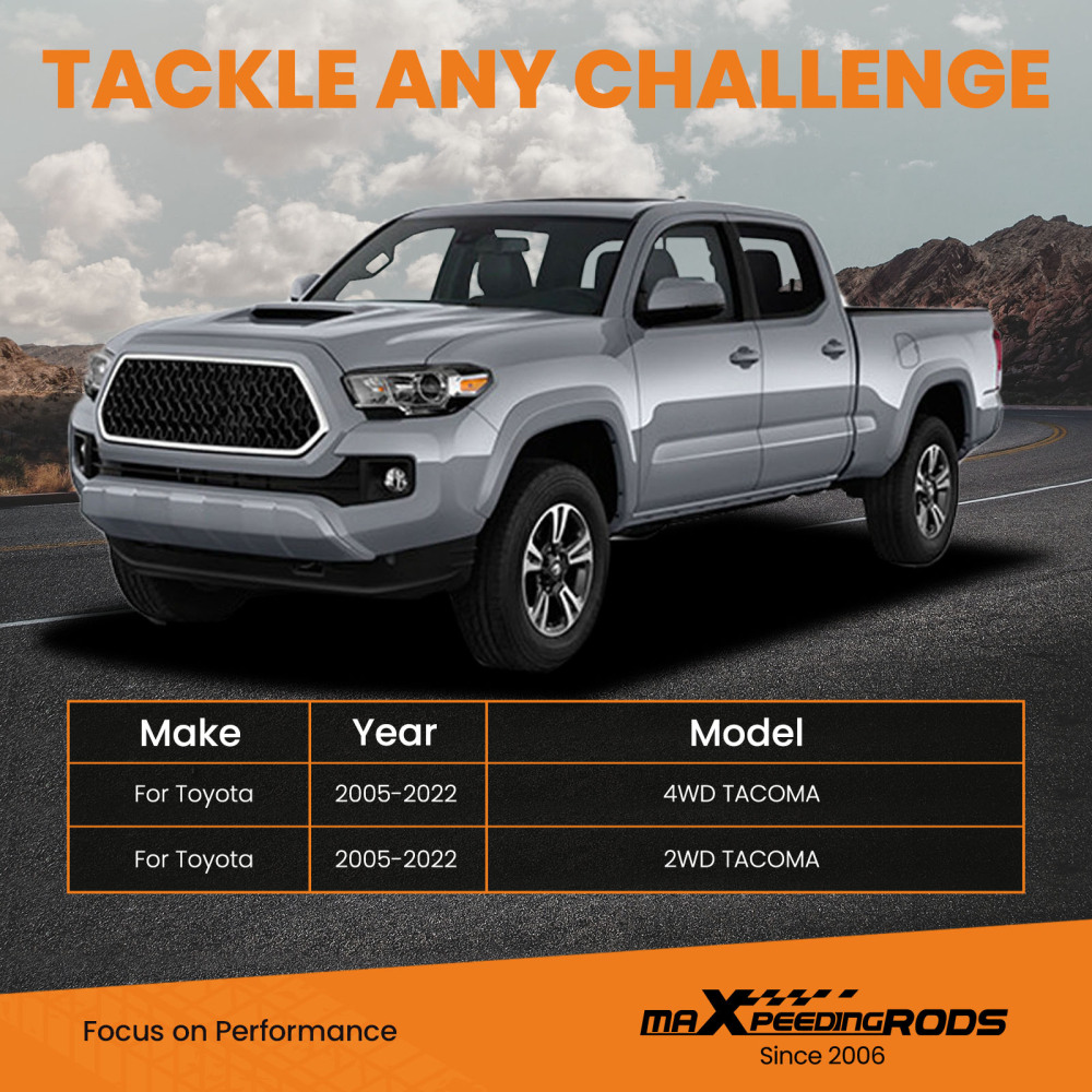 maXpeedingrods Rear Shock Absorbers compatible for Toyota Tacoma 2005-23 Fit 2.5-5.5 Lift