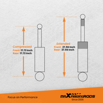 2.5 inch Lift Kit w/ Shocks compatible for Ram 2500 4WD Truck 2014 2015 2016 2017-2022