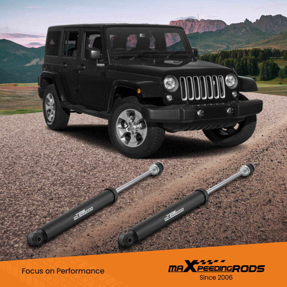 2x 3-4.5in Front Shock Absorbers compatible for Jeep Wrangler JK 2007-2018