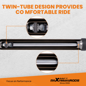 Front Rear Shock Absorbers compatible for Jeep Wrangler JK 07-18 w/ 3-4.5 Lift Set of 4