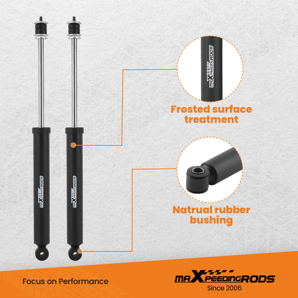 Front Rear Shock Absorbers compatible for Jeep Wrangler JK 07-18 w/ 3-4.5 Lift Set of 4