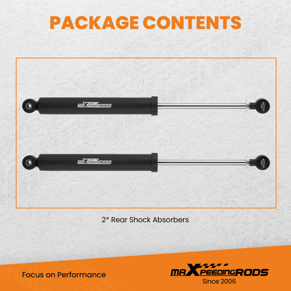 maXpeedingrods 3.5-5 Rear Shock Absorbers compatible for Jeep Wrangler JK 4WD 2007-2018