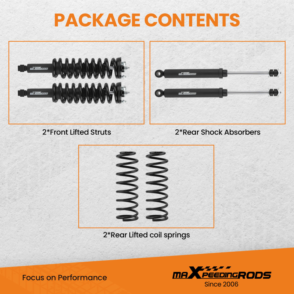 3in Lift Kit w/ Struts compatible for Toyota 4Runner 4WD 1996-2002