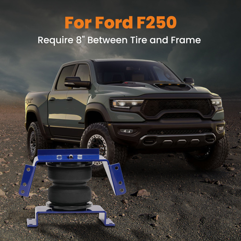 Air Helper Spring Suspension Leveling Kit compatible for Ford F-250 F-350 Super Duty 97-04