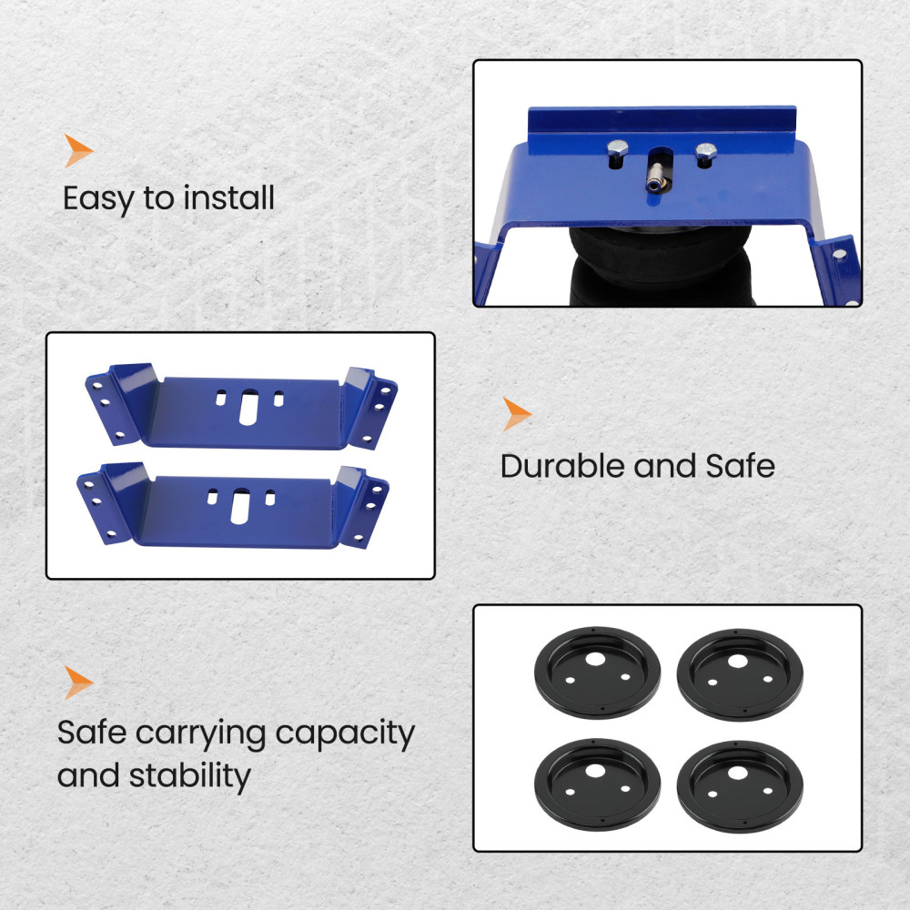 Air Helper Spring Suspension Leveling Kit compatible for Ford F-250 F-350 Super Duty 97-04