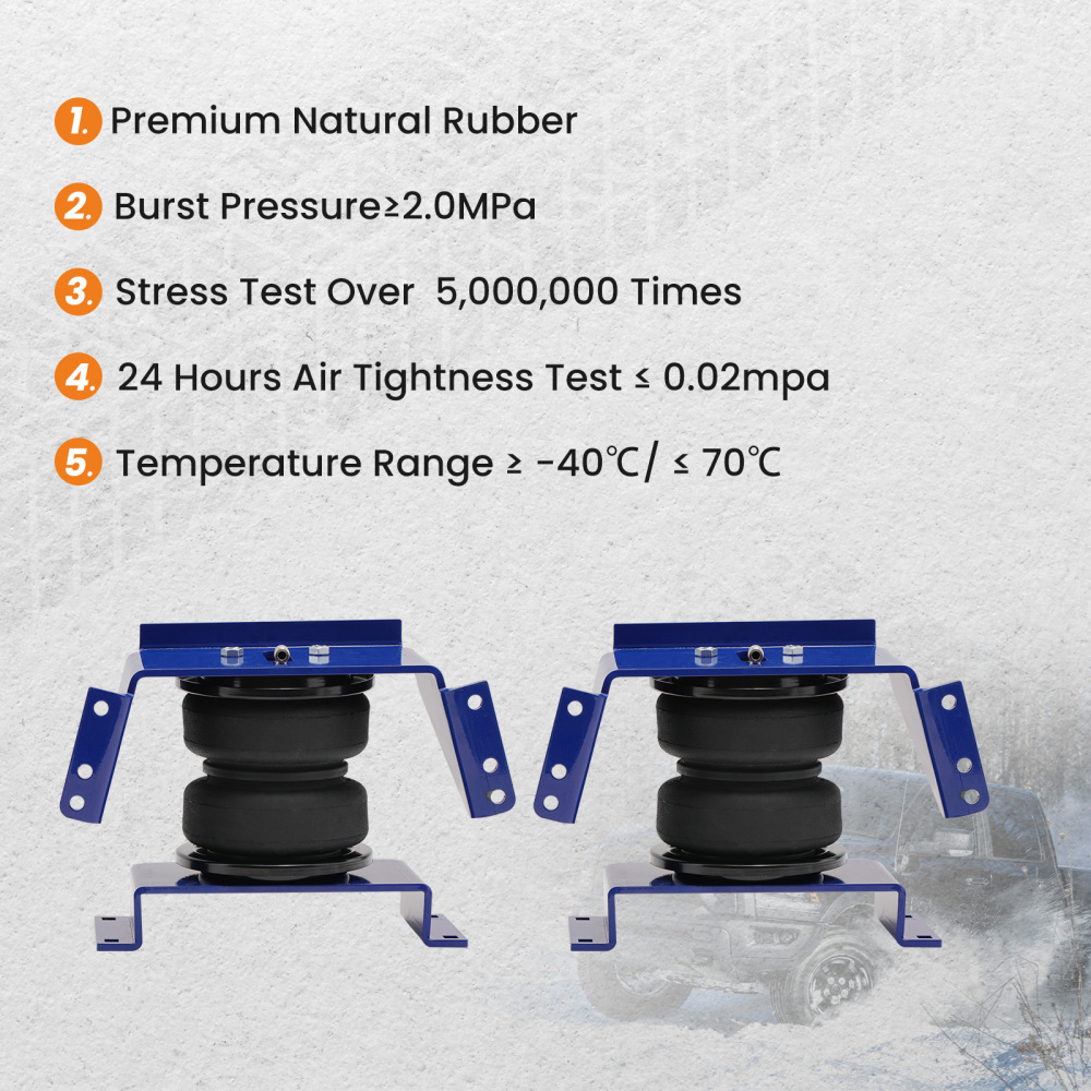 Air Helper Spring Suspension Leveling Kit compatible for Ford F-250 F-350 Super Duty 97-04