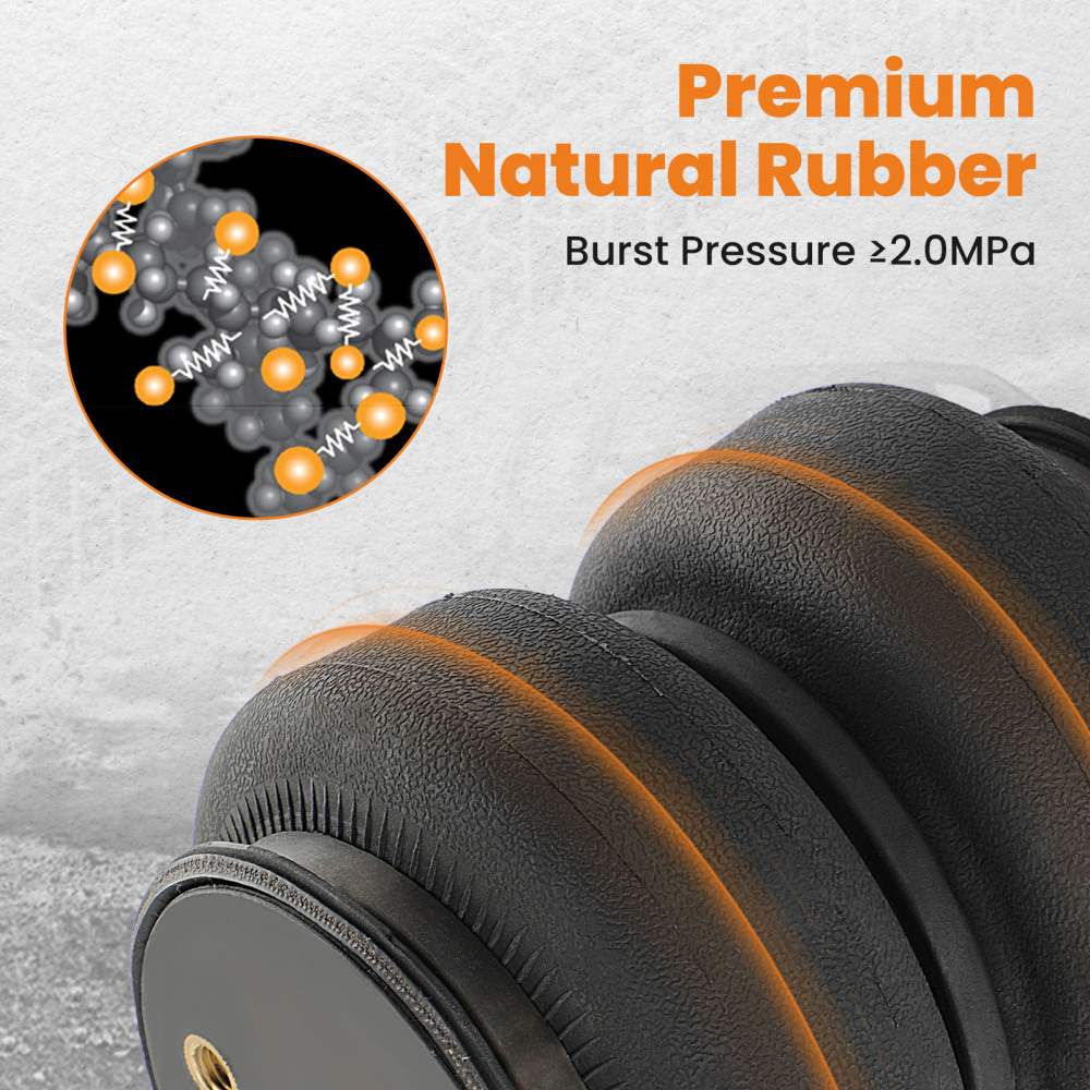 Air Helper Spring Suspension Leveling Kit compatible for Ford F-250 F-350 Super Duty 97-04