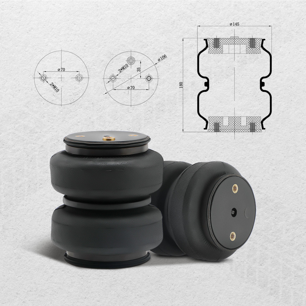 Rear Air Spring Suspension Bags Kit compatible for Dodge RAM 2500 3500 Pickup 4WD 2003-10