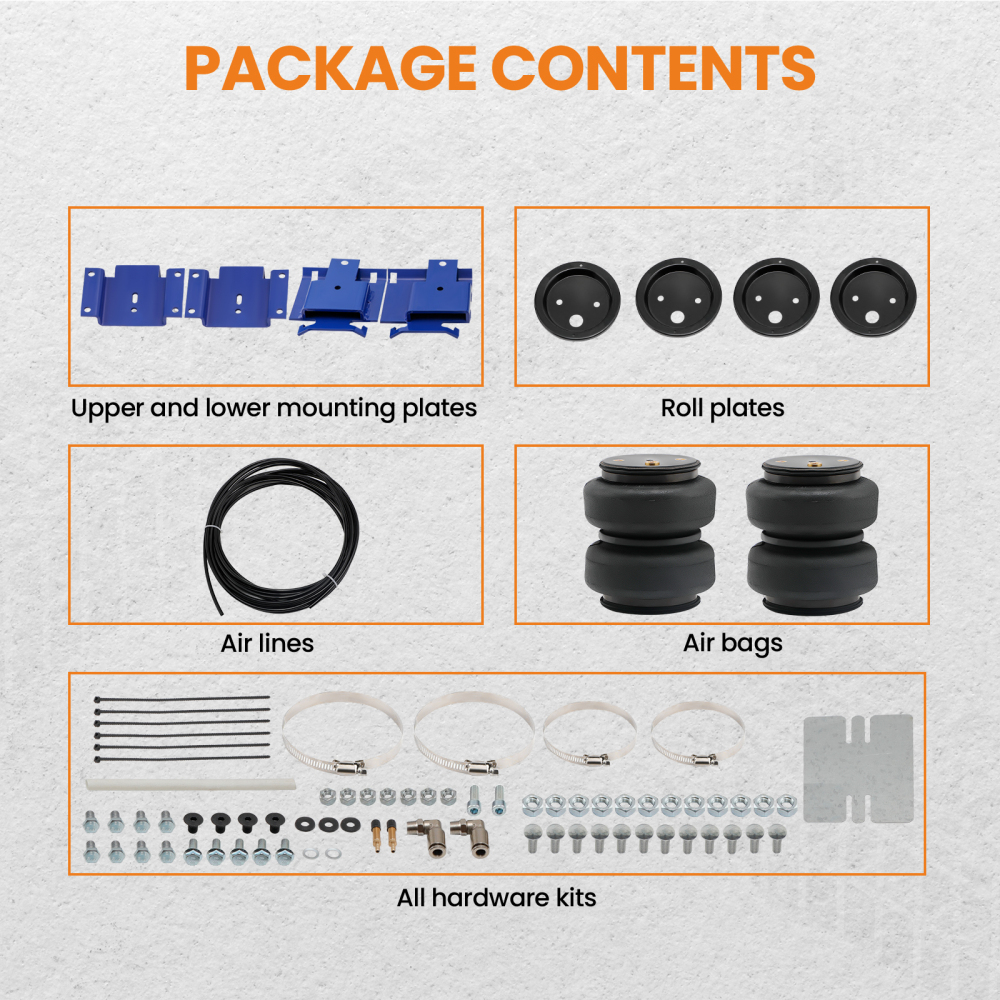 Air Spring Leveling Kit compatible for Dodge Ram 1500 Pickup 5000 lbs 4WD RWD