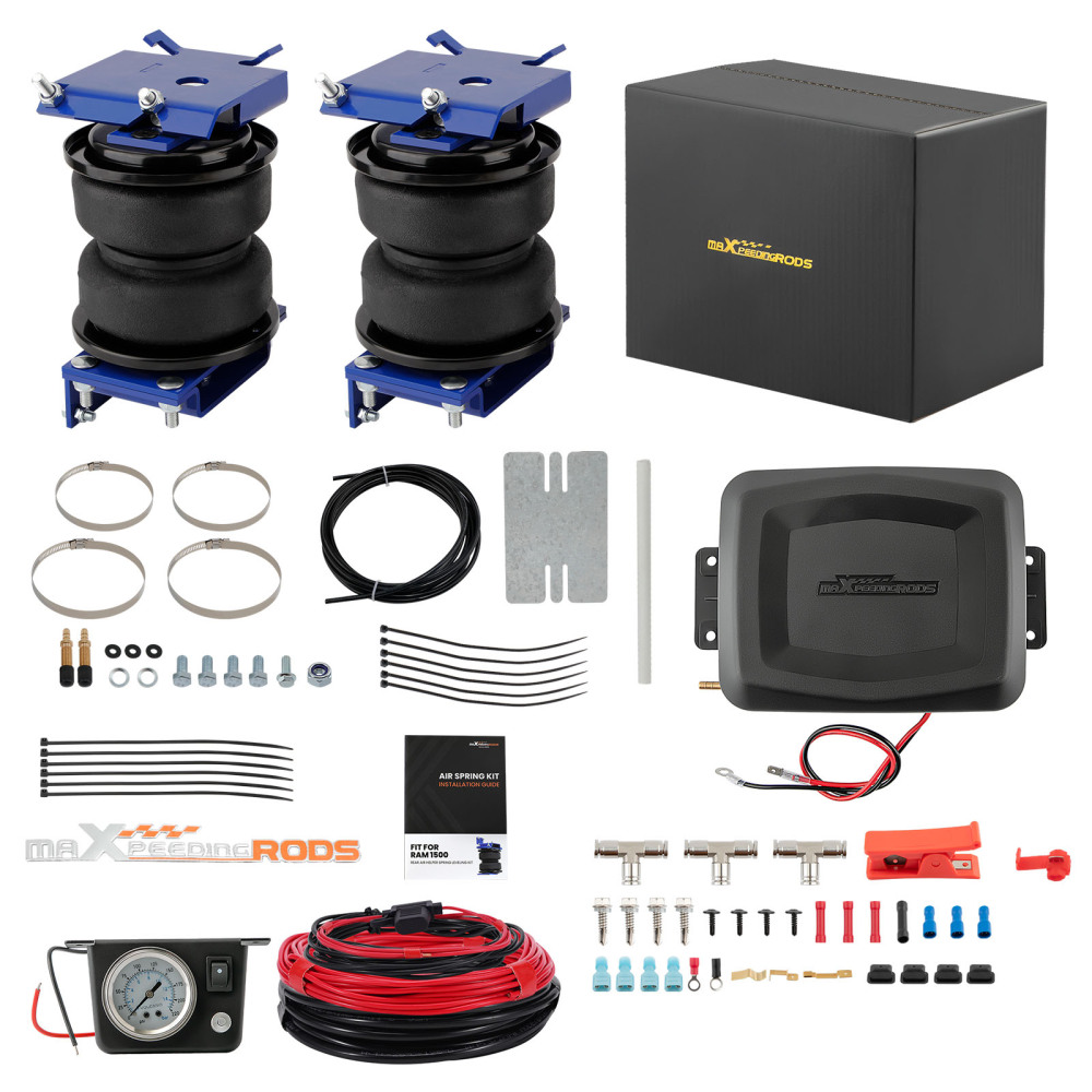 Air Controller Spring Bag +Air Suspension Helper Spring Compatible For Dodge Ram 1500 09-23