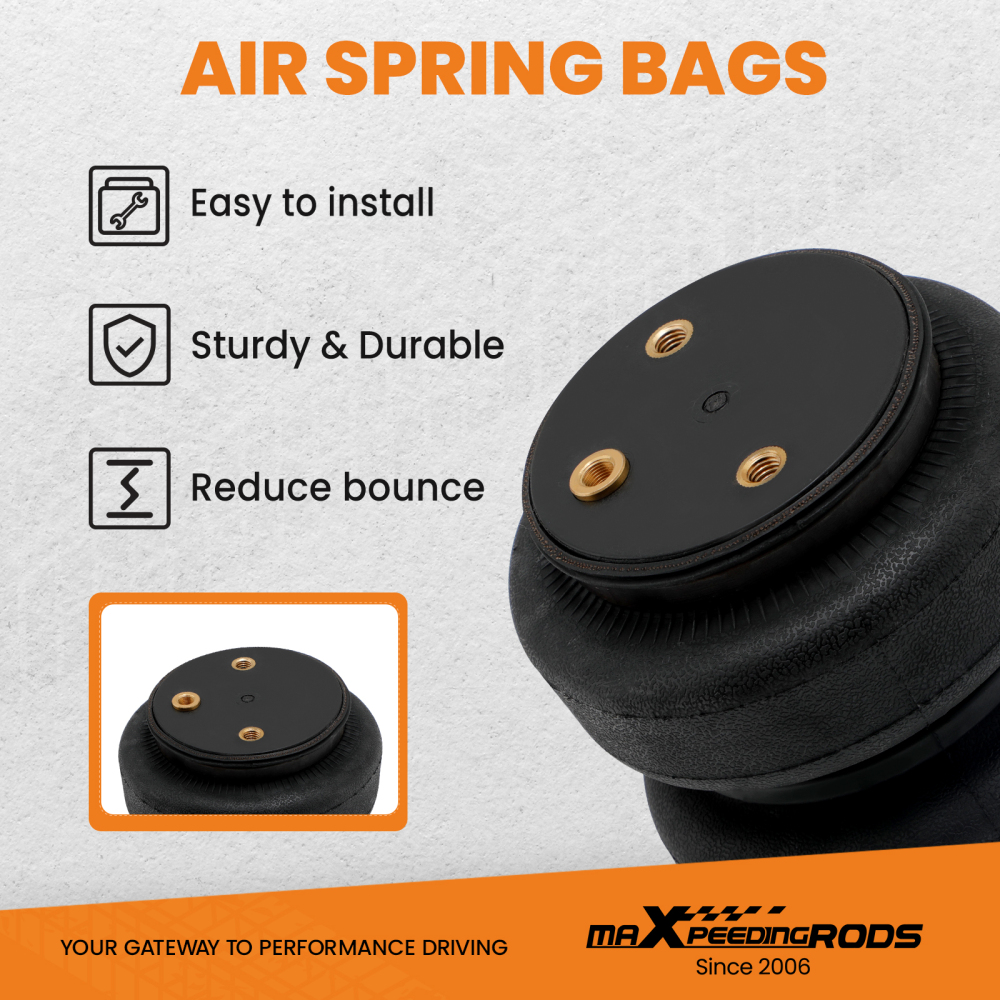 Air Controller Spring Bag +Air Suspension Helper Spring Compatible For Dodge Ram 1500 09-23