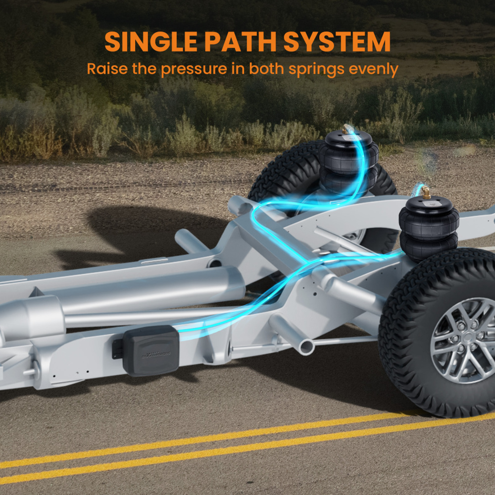 Air Controller Spring Bag +Air Suspension Helper Spring Compatible For Dodge Ram 1500 09-23