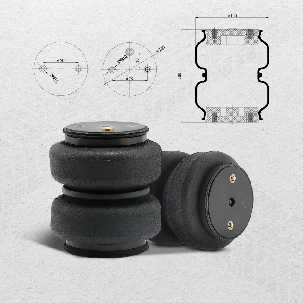 Air Controller Spring Bag +Air Suspension Helper Spring Compatible For Dodge Ram 1500 09-23