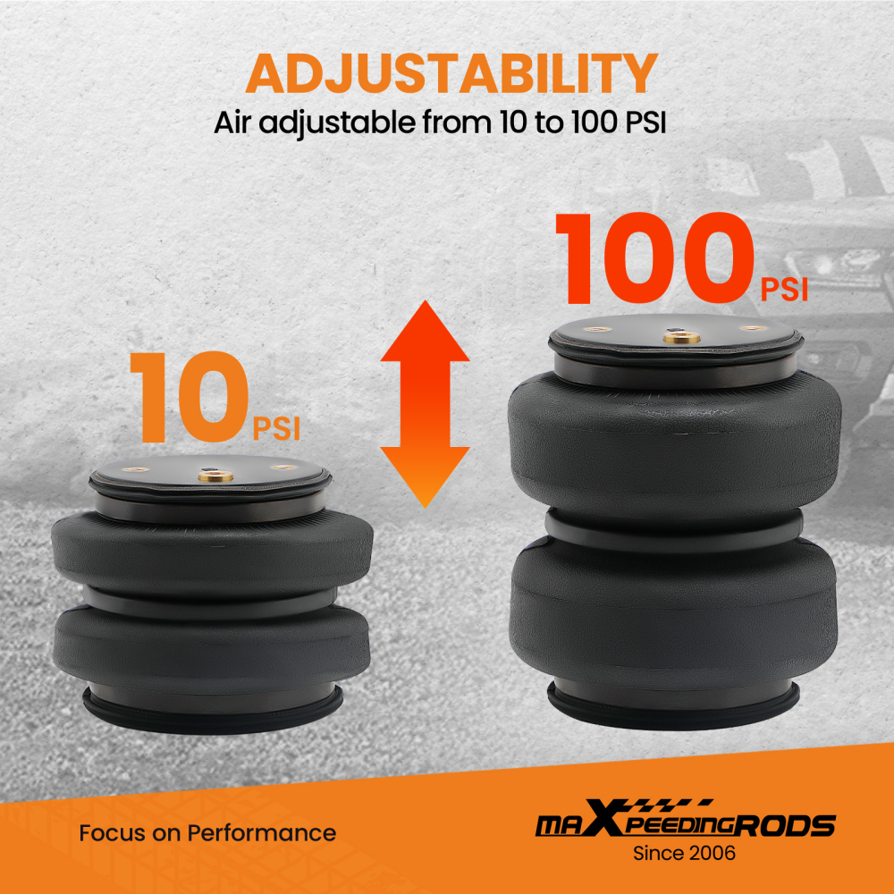 Rear Air Helper Spring Bag Leveling Kit compatible for Chevy Silverado 2500 4WD/RWD