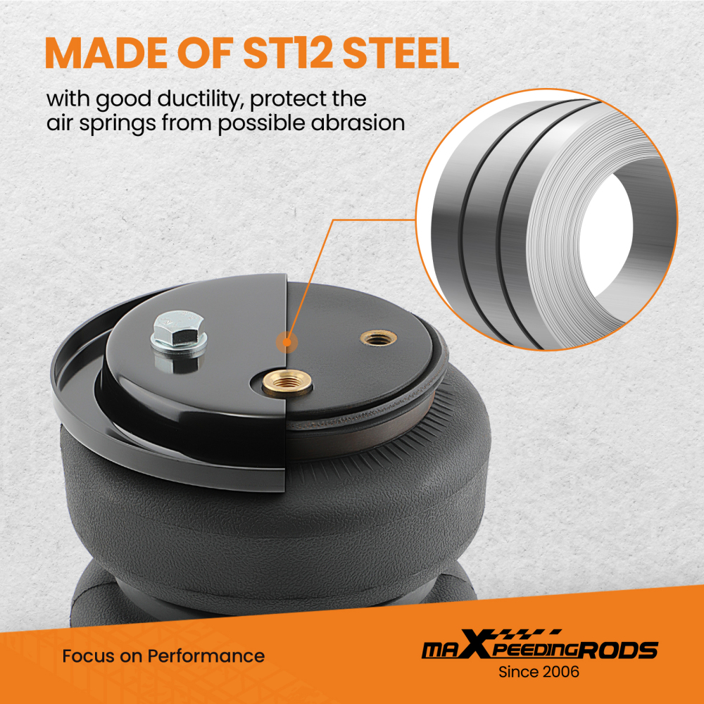 Rear Air Helper Spring Bag Leveling Kit compatible for Chevy Silverado 2500 4WD/RWD