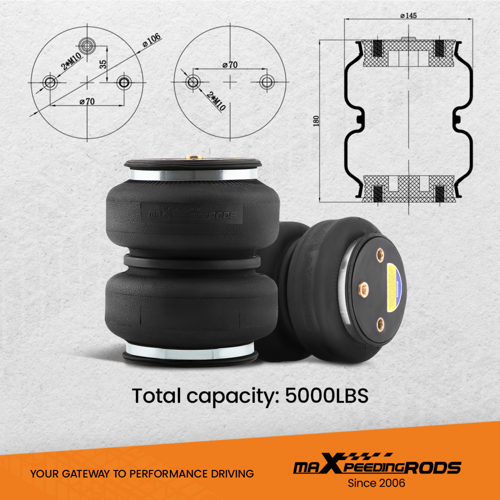 Air Spring Kit compatible for Silverado 1500/Compatible for Sierra 1500 Short Bed 07-19