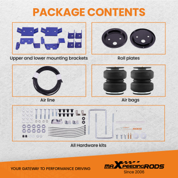 Kit de ressorts pneumatiques arrière 5000 compatible pour Silverado 1500/Compatible pour Sierra 1500 2018