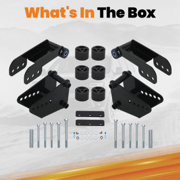 3 Full Body Lift Kit 2-5 Shackle compatible for Chevy Astro compatible for GMC Safari AWD 1996-2005