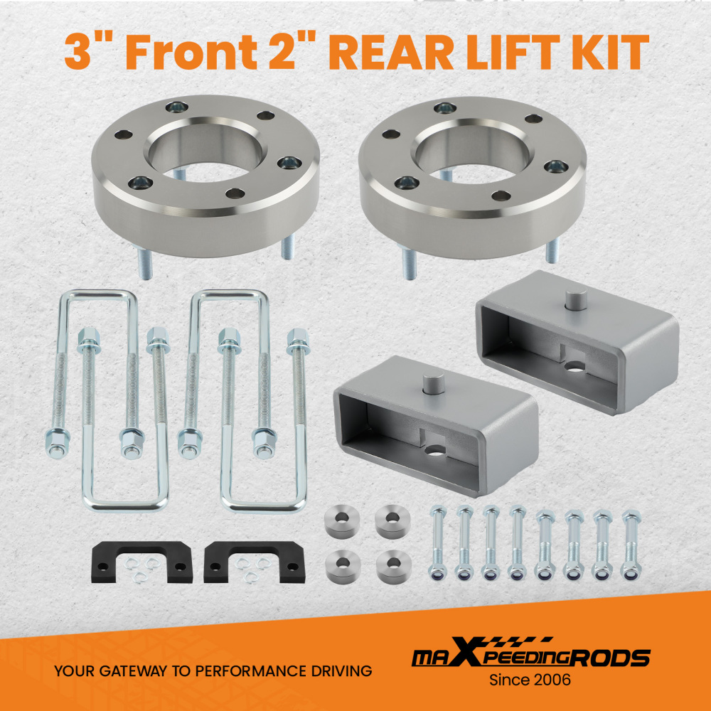 3.5 inch Front 2 inch Rear Lift Kit Spacers compatible for Silverado Sierra 1500 2007-2018 6-Lug