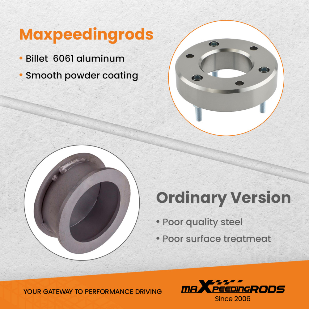 3.5 inch Front 2 inch Rear Lift Kit Spacers compatible for Silverado Sierra 1500 2007-2018 6-Lug