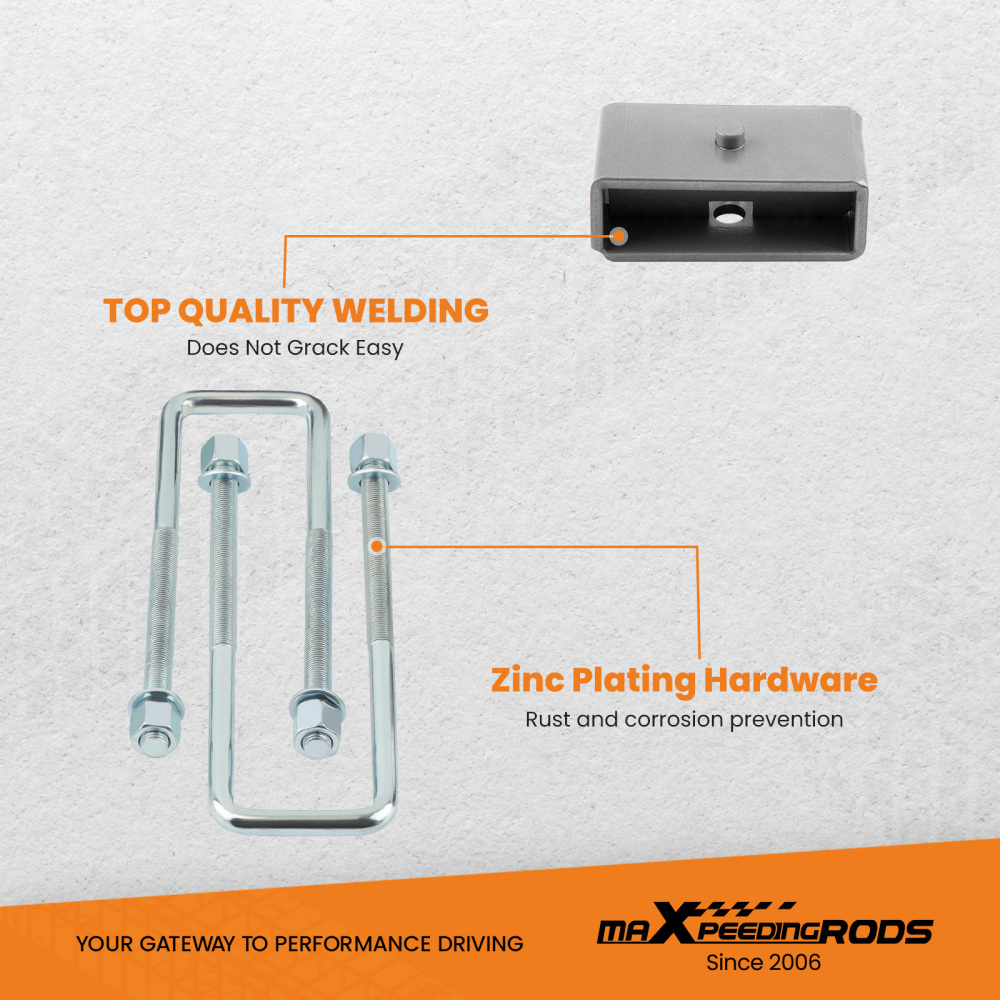 3.5 inch Front 2 inch Rear Lift Kit Spacers compatible for Silverado Sierra 1500 2007-2018 6-Lug