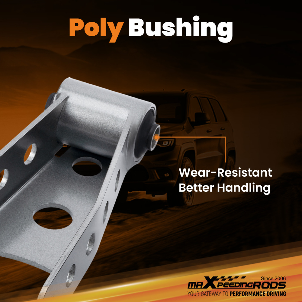 2-3 Rear Drop Shackle Lowering Kit compatible for GMC Sierra 1500 1/2 Ton 07-2018