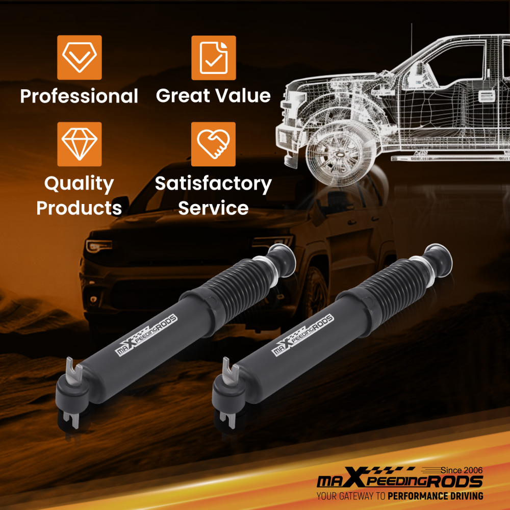 5 Front Drop Shocks compatible for Chevy GMC C1500 88-1998 2WD