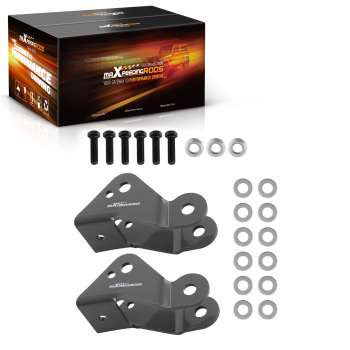 Rear Relocation Brackets compatible for Chevy Silverado C1500 1988-1998 Shock Steel