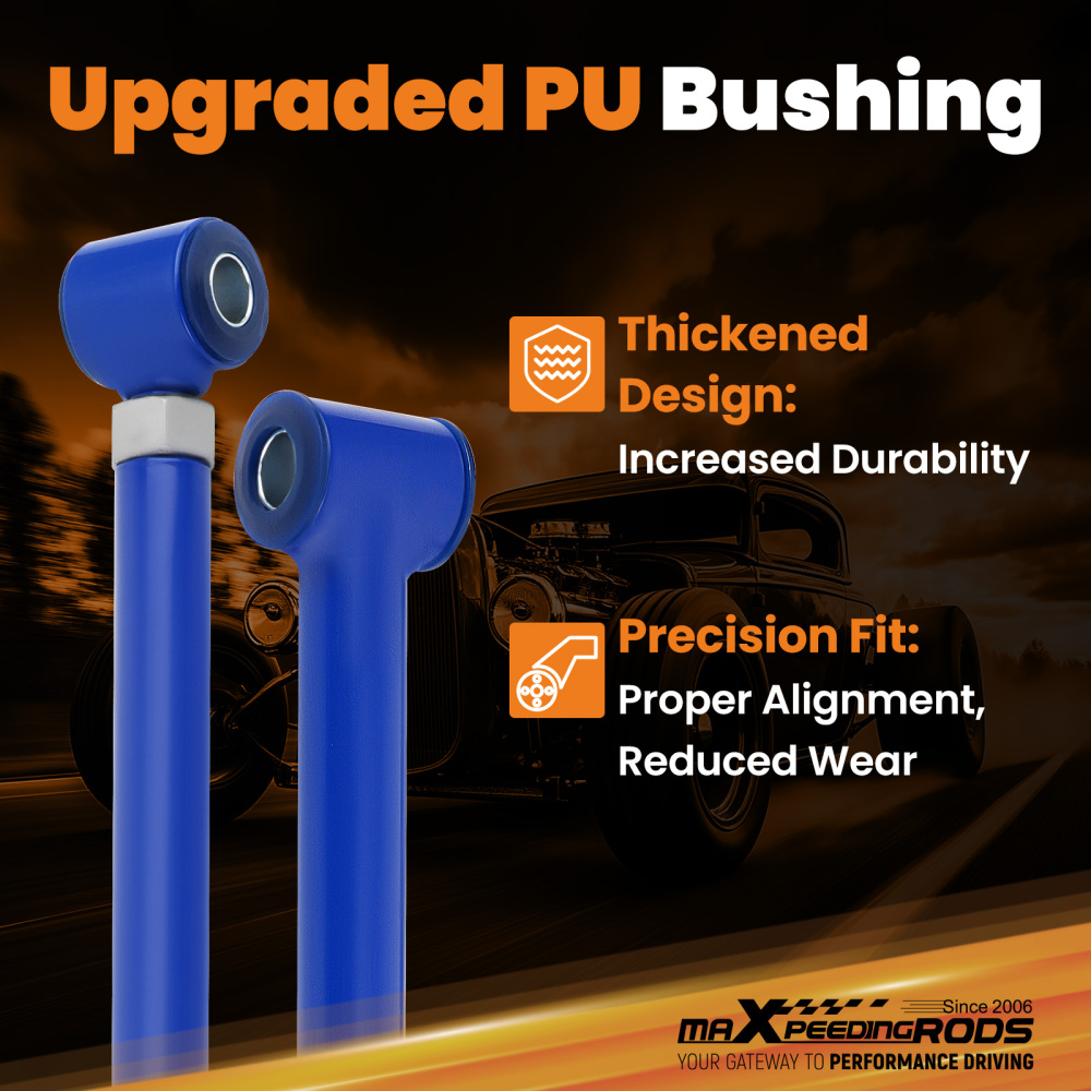 Triangulated Suspension 4 Link Kit 4x Bars compatible for Chevrolet S10 1994 95 96 97-04