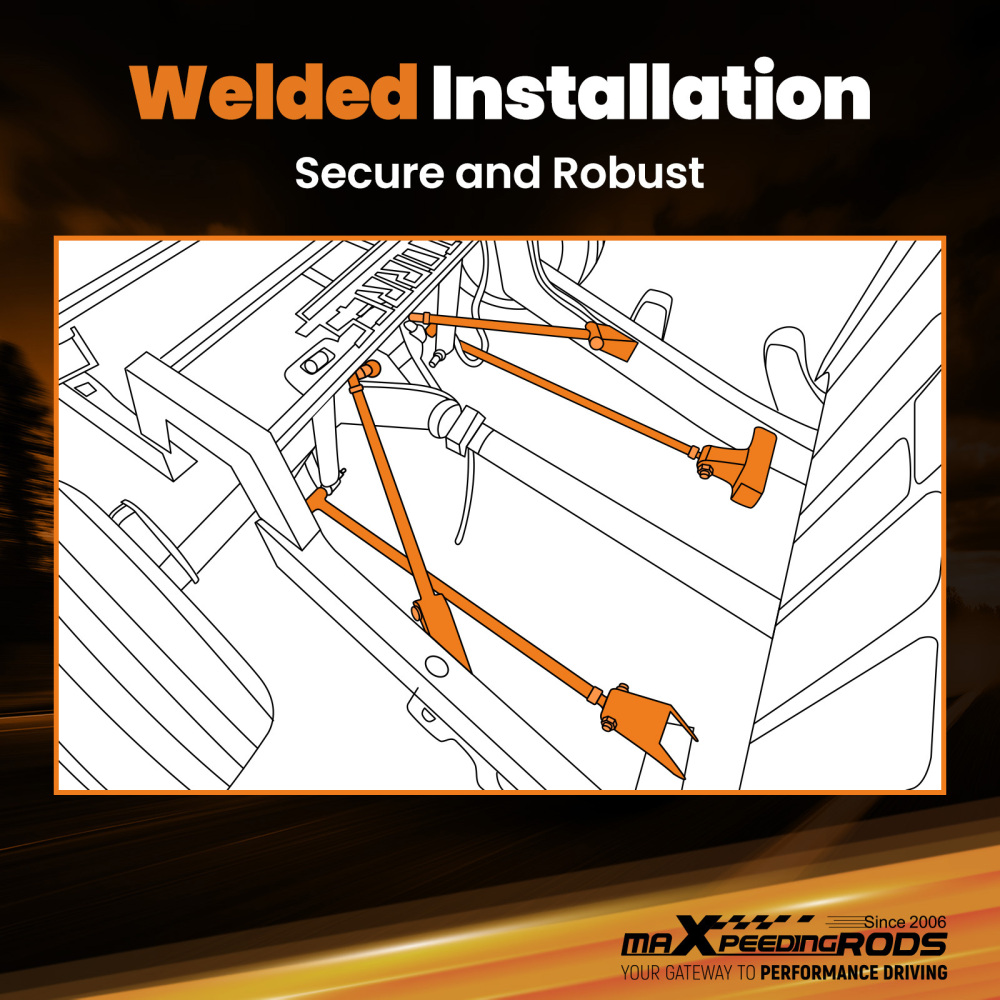 Triangulated Suspension 4 Link Kit 4x Bars compatible for Chevrolet S10 1994 95 96 97-04