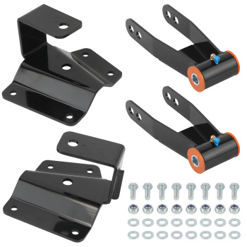4 Drop Kit Rear ShacklesHangers compatible for Chevy Silverado GMC Sierra 1500 1999-06