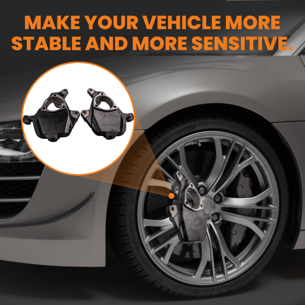 2/4 Drop Kit compatible for Chevy Silverado 1500 2WD 99-06 SpindlesShacklesHangers