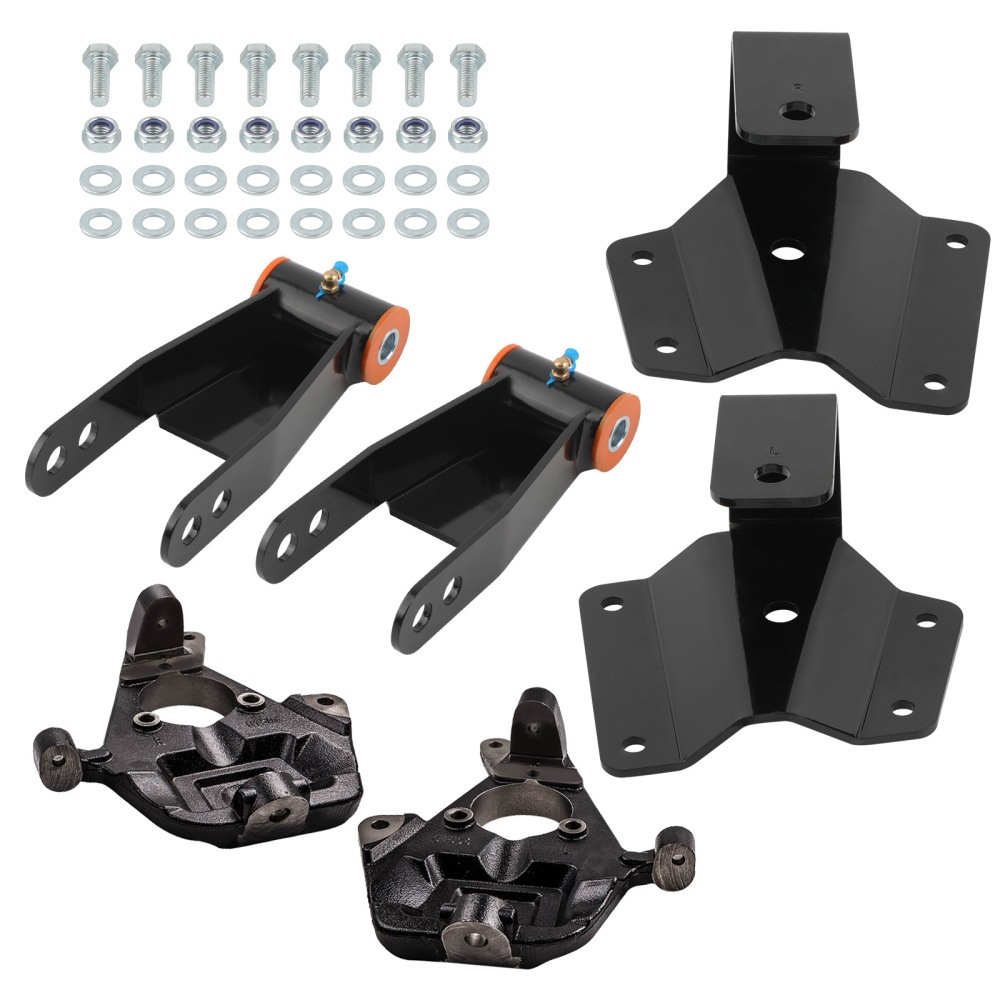 2 Front 3-4 Rear Drop Kit compatible for Chevy Silverado GMC Sierra 1500 2WD 1999-2006