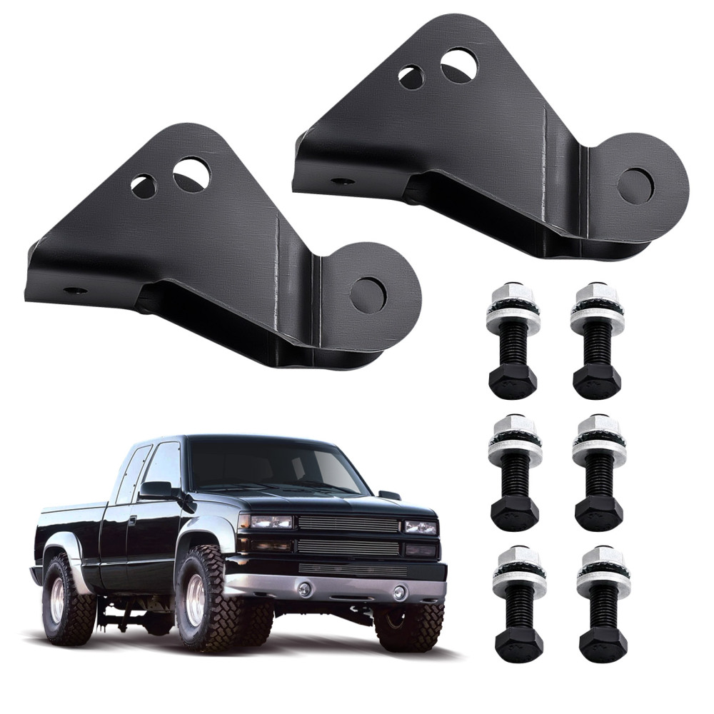 Compatible for Chevy Silverado C1500 Rear Drop Shock Extenders Lowering Kit 1996 1997 1998	