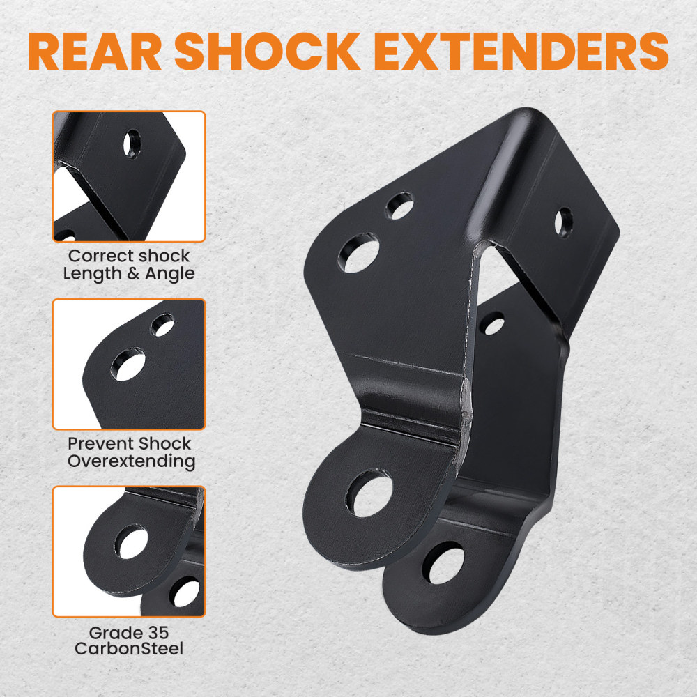 Compatible for Chevy Silverado C1500 Rear Drop Shock Extenders Lowering Kit 1996 1997 1998	