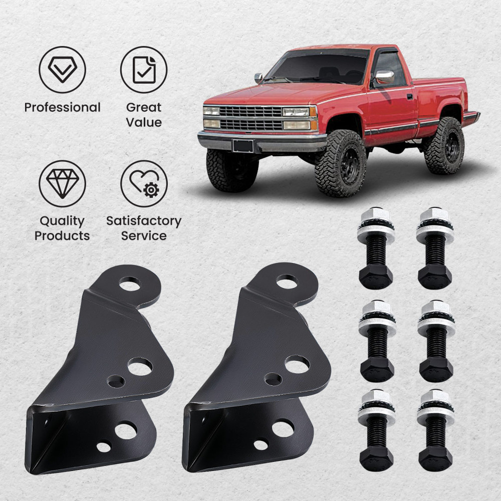 Compatible for Chevy Silverado C1500 Rear Drop Shock Extenders Lowering Kit 1996 1997 1998	