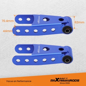 2-3 Rear Lowering Drop Shackles Kit compatible for Silverado/Sierra 07-16