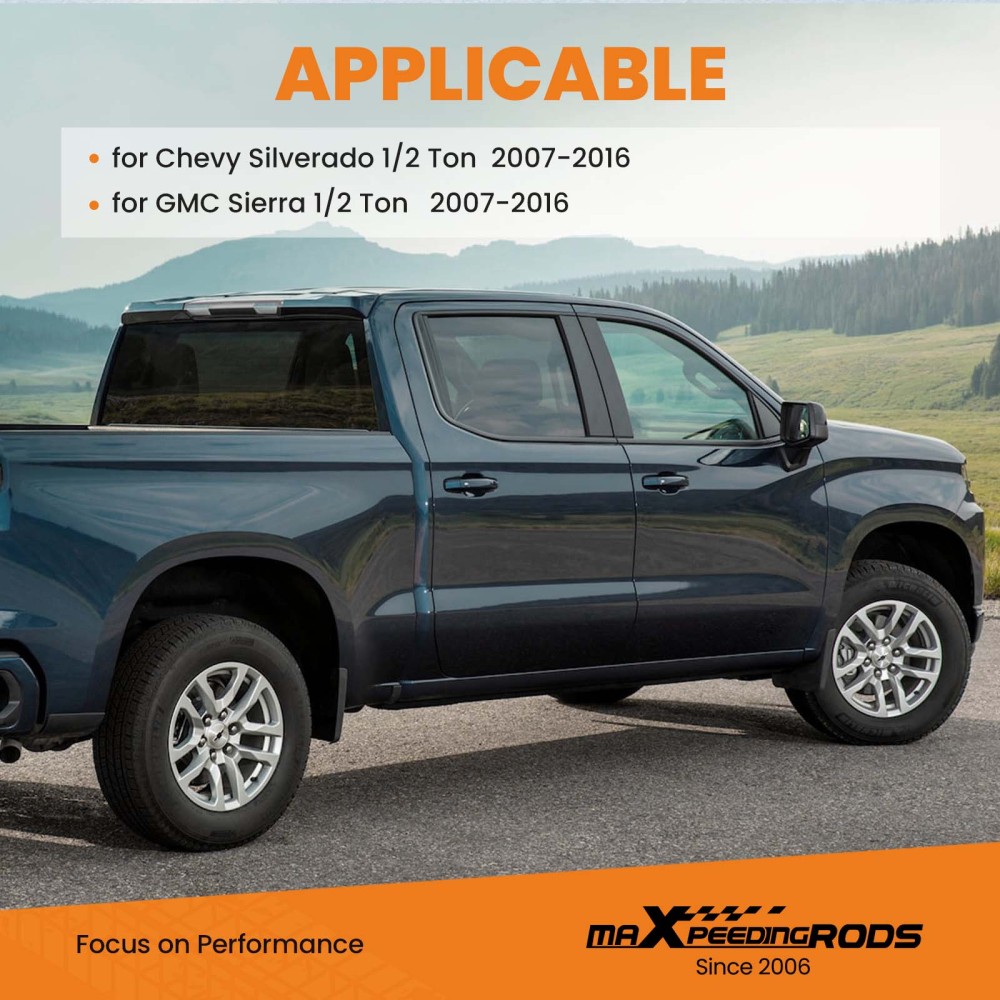 2-3 Rear Lowering Drop Shackles Kit compatible for Silverado/Sierra 07-16